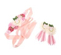 ERINGOGO Ceinture de Maternité Fleurie Ajustable pour Femme Enceinte Accessoire Décoratif pour Séance Photo et Fête Prénatale Écharpe Élégante pour Mariage et Shower