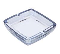 ERINGOGO Cendrier Carré en Verre Transparent pour Bureau à Domicile et Extérieur, Petit Cendrier Moderne Bords Sécurisés, Design Compact et Spacieux pour Cigarettes et Cigares, Décoratif