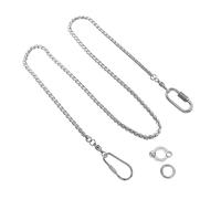 ERINGOGO Chaîne en Acier Inoxydable Boucle Circulaire pour Oiseaux Perroquets Écluse De Pied Réglable Taille 6, Chevillère Renforcée pour Entraînement Et Liberté De Mouvement en Captivité