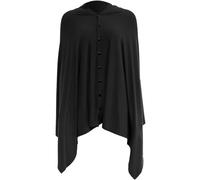 ERINGOGO Châle D'allaitement Multifonction en Coton Doux, Couverture D'allaitement pour Bébé, Foulard de Soins Infirmiers Léger et Respirant, Couleur Noir, Adapté aux Sorties et