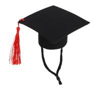 ERINGOGO Chapeau De Diplômé pour Petits Animaux avec Pompons Accessoire Décoratif pour Hamsters Et Chinchillas pour Fêtes Portraits Familiaux