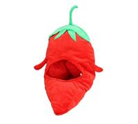 ERINGOGO Chapeau Déguisement Forme Piment Rouge, Accessoire de Fête Confortable en Peluche, Couvre-Chef Adorable pour Spectacle et Photographie, Coiffe la Mode pour Événements Festifs