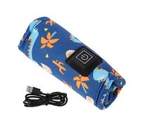 ERINGOGO Chauffe-biberon De Voyage pour Bébé Bleu Dinosaure, Isolation Thermique, USB Portable, Maintien Au Chaud, Paquet Isotherme Léger pour Sortie en Plein Air, Alimentation Mobile,