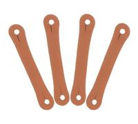 ERINGOGO Clip de Contrôle 4 Pièces pour de Batterie en Cuir Pu Marron Portable et Réutilisable Couleur Aléatoire Pratique des Débutants