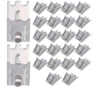 ERINGOGO Clip de Fixation Maintien Sécurisé et Solide pour Étagère de Réfrigérateur 24 Pièces en Acier Inoxydable Compatible Universellement pour Usage Domestique ou Commercial