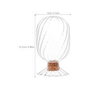 ERINGOGO Cloche Décorative en Verre Transparent pour Allumettes Bocal de Conservation Hermétique Couvercle Étanche Design Élégant pour Rangement Polyvalent et Décoration Intérieure 2