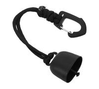 ERINGOGO Clochette Anti-Ours en Fer Noire avec Sonnette Claire, Porte-clés Vintage pour Randonnée et Camping, Dispositif D’Alerte Sonore Extérieur pour Sécurité en Pleine Nature