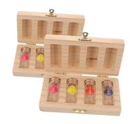 ERINGOGO Coffret Souvenir Pour Cheveux Dents Fœtus Boîte Avec Bouteilles Pour Cordon Ombilical Et Première Coupe De Cheveux Organisateur De Rangement Pour Souvenirs Né