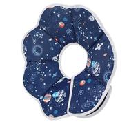 ERINGOGO Collier Conique pour Chat Confortable en Tissu Combiné, Collerette de Récupération Bleue Respirante pour Arrêter Léchage et Grattage Après Opération