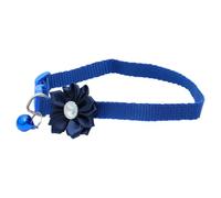 ERINGOGO Collier pour Animal avec Fleur et Clochette Ajustable et Créatif pour Chat et Chien Bleu Design Mignon et Pratique et Confortable