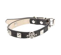 ERINGOGO Collier pour Animaux De Compagnie Halloween Punk Réglable avec Décorations De Crâne Collier pour Chiens Et Accessoire pour Animaux De Petite