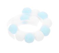 ERINGOGO Collier pour Animaux de Compagnie Réglable DIY Confortable et Adorable Collerette pour Chat et Chien Style Cartoon pour Petits Chiens et Chats Modèle Bleu-Blanc XS