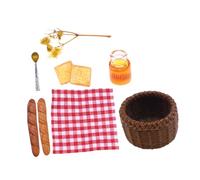 ERINGOGO Corbeille à Pain Miniature pour Maison De Poupée Kit Accessoires De Cuisine Décoration De Mini-Maison Jouet Éducation pour Garçon Fille