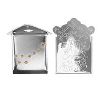 ERINGOGO Cordier Métallique de Remplacement pour Mandoline 8 Cordes, Pont Chromé Argenté, Accessoire Guitare pour Instrument de Musique Folk et Scène, Partie Solide pour Mandolines