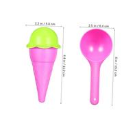 ERINGOGO Cornets De Glace Plastique Réutilisables Moules à Glace Pour Voyages Et Plaisir Maison