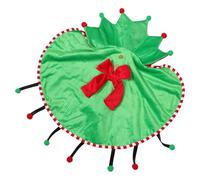 ERINGOGO Costume de Fête pour Chien et Chat avec Cape Ajustable en Tissu Doux Respirant Tenue de Noël et Déguisement D’Elfe pour Animaux de Petite Taille pour Célébrations Hivernales