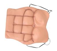 ERINGOGO Costume Muscle Cosplay avec Faux Torse Réaliste Facile à Porter et Enlever pour Halloween et Fêtes Costumées