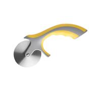 ERINGOGO Coupe-pizza avec Poignée Acier Inoxydable Roulette Pratique pour Découpe Pâte et Pizza Ustensile Cuisine Jaune Ergonomique