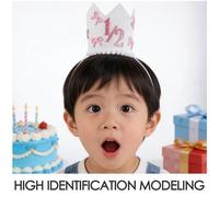 ERINGOGO Couronne de Fête Demi-Anniversaire Bébé 1/2 Rose Nœud Décoratif Doux et Ajustable, Accessoire Photo pour Célébration 6 Mois et Shower, Couvre-Chef Garçon et Filles