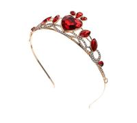 ERINGOGO Couronne de Mariée Strass Bandeau Coiffure Élégante Forme Cœur Accessoires Mariage Léger