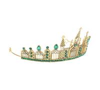 ERINGOGO Couronne Gothique Légère en Alliage et Métal Mat, Tiare à Peignes pour Cosplay et Bal de Promo, Diadème de Reine Vintage Noir pour Anniversaire et Mariage, Accessoire Coiffure