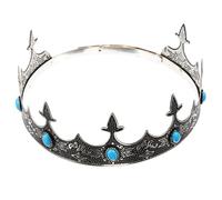 ERINGOGO Couronne Rétro pour Homme Métal Accessoire de Roi Décoratif Heaume de Scène pour Cosplay Anniversaire et Mariage