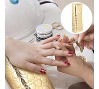 ERINGOGO Coussin De Repos Main Manucure Rectangulaire Cuir Doré Support Poignet Pour Nail Art Salon Et Usage Personnel Lavable Et Pratique