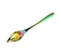 ERINGOGO Cuillère à Épices Acier Inoxydable Cuillère à Sauce Pointue Irisée Résistante Chaleur pour Cuisine Maison et Restaurant Doseur pour Huile et Condiments