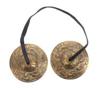 ERINGOGO Cymbales à Doigts Cuivre pour Danseurs Accessoires Ethniques Spirituels Petites Cymbales de Pratique Népalaises pour Yoga et Rituels