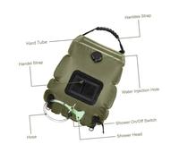 ERINGOGO de Solaire Camping Vert Olive avec Pommeau Portable pour Randonnée Plage et Voyage Extérieur Chauffage Solaire Rapide Facile du Débit Température Visible et