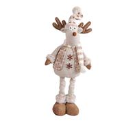 ERINGOGO Décoration de Noël Poupée en Peluche Jambes Longues Rétractables, Ornement de Bureau et Décoration Bûche Noël pour Ambiance Chaleureuse