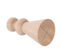 ERINGOGO Décoration De Sculpture sur Bois Française Extrémités De Tringle à Rideau Finaux De Ride à Rideaux Main Courante pour Escalier Beige