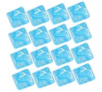 ERINGOGO Dés à Dix Faces Prise en Main Confortable Bleu Transparent en Acrylique Lot de 20 Grands Chiffres pour Jeux de Rôle et Jeux Mathématiques