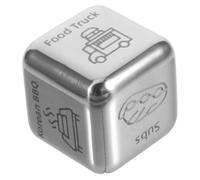 ERINGOGO Dés Décision Alimentaire Métal pour Couples Cube Ludique pour Choix Repas Dîner et Cadeau Original