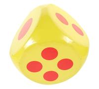 ERINGOGO Dés Mousse Géants Jaunes pour Jeux de Fête et Éducation Dés pour Activités Ludiques et Tirages Au Sort Jouets Polyvalents pour Garçon Fille et Adultes