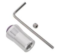 ERINGOGO Diapason de Contemplation en Cristal D'améthyste avec Base en Alliage D'aluminium de 12mm pour Équilibre Holistique et Amélioration Stable Fréquence Lors de Séances de Spa