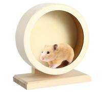 ERINGOGO Disque de Course Naturel pour Hamsters et Petits Animaux Roue Exercice Stable sans Bruit pour Entraînement Sain des Pattes et Ongles