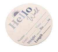 ERINGOGO Disques Bois Pour Étapes Importantes Signe De Naissance Centres De Table Pour Shower Accessoires Pour Part Panneau De Nom Fleur