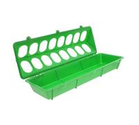 ERINGOGO Distributeur Plastique pour Poules avec Capacité Mangeoire pour Cailles Pigeons et Poussins Intérieur et Extérieur Facile à Transporter Entretenir Trémie Spacieuse pour