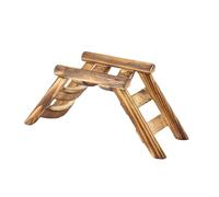 ERINGOGO Échelle Escalade Hamster en Bois 19X7X8 CM Jeu Pont Suspendu pour Petits Animaux Exercices Santé Hamsters Souris