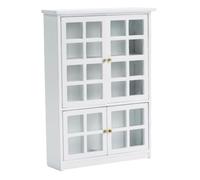 ERINGOGO Échelle Vitrine Murale Miniature Blanche Meuble de Rangement Décoratif pour Maison de Poupée et Accessoires de Paysage
