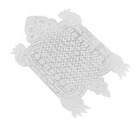 ERINGOGO Écusson Amulette Tortue Richesse Métallisé pour Téléphone Portable, Accessoire Talismanique Chinois, Petit Format Argenté, Décoration Chance et Prospérité, Bijou Mobile Symbolique