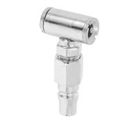 ERINGOGO Embout Gonfleur Double Tête pour Pneus Raccord Rapide pour Compresseur Accessoires de Gonflage Auto et Poids Lourds Valve Compatible pour Réparation et Entretien Pneumatique