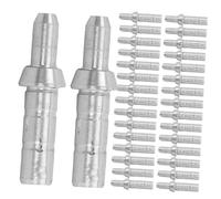 ERINGOGO Encoche de Flèche 4,2 Mm Aluminium Argenté, 50 Pièces, Queue de Protection, Encoche de Tir à l'arc D'extérieur, Accessoire pour Tir à l'arc, Usage Sport et Plein Air, Remplacement