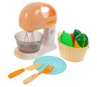 ERINGOGO Ensemble Batteur à Œufs Mini Électroménager Orange, Créatif pour Garçon et Filles, Simulation Réaliste sans Batterie, Accessoire Jeu de Rôle la Cuisine Éducatif