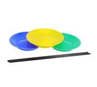 ERINGOGO Ensemble De 3 Set de Disques Tournants avec Bâtons Ensemble de Plateaux de Jonglerie Plastique pour Tours de Formation Équilibre et Spectacles de Clown