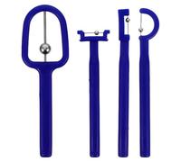 ERINGOGO Ensemble de 4 Entraîneurs Langue Bleu en Pp et Acier Inoxydable, Design Léger pour Exercices Oraux et Amélioration de L'articulation Chez Garçon et Filles et Adultes