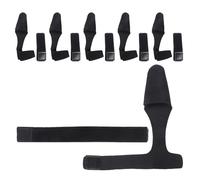 ERINGOGO Ensemble De 6 Accessoires Pour Canne À Pêche Gaine De Canne Protège-Sciure Extensible Housse De Poignée En Néoprène Noire