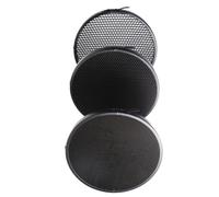 ERINGOGO Ensemble de Grille nid d'abeille 3 pièces 30 degrés Noir en Alliage d'aluminium avec Fixation Rapide pour éclairage de Studio