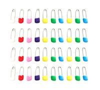 ERINGOGO Épingles de Sûreté Accessoires D'allaitement et Lange 100 en Acier et Plastique pour Bébé Taille L Faciles à Ouvrir Lot de 100 Pièces pour Vêtements de Nursing